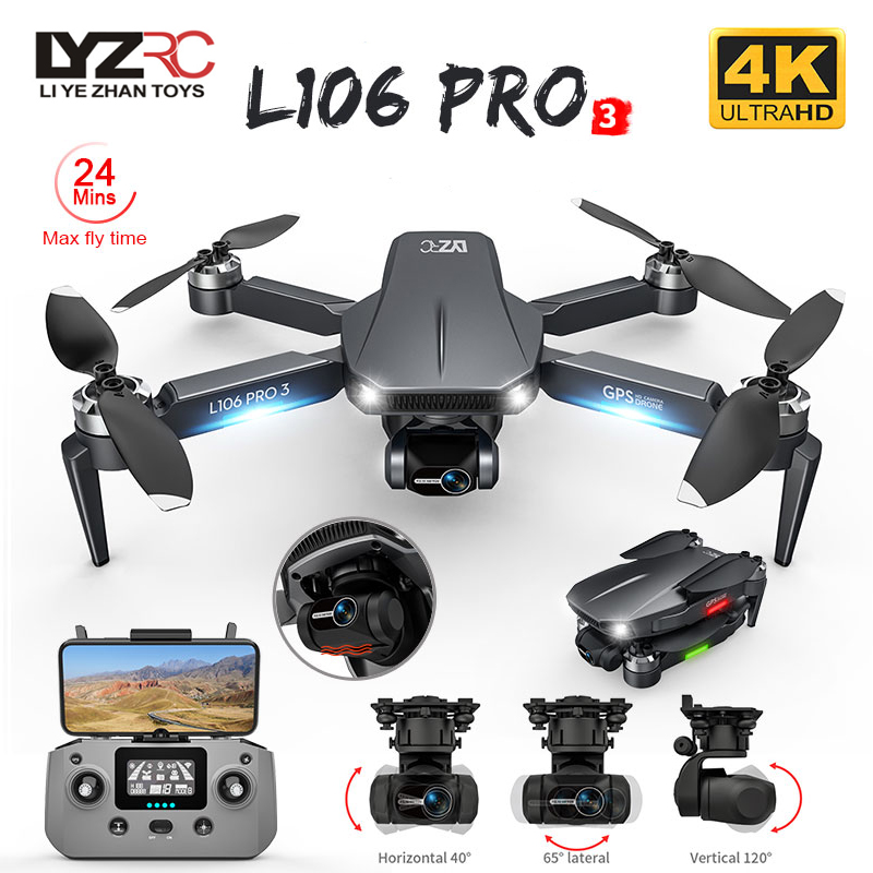 L106 Pro 3 Drone 5G WIFI FPV F - Rc Helicopter Charger ulasan dan harga