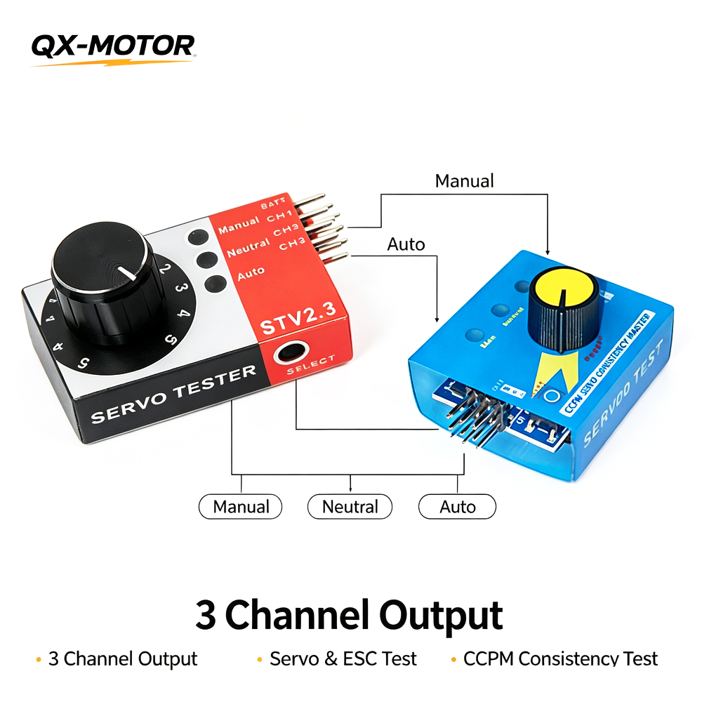 RC Servo Tester 3 Channel CCPM - Rc Helicopter Servo ulasan dan harga